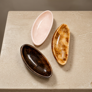 Oval <b>Ceramic</b> Serving <b>Plate</b> Handmade Polished Minimalist Design Dishes & <b>Plates</b> - Product Image 1