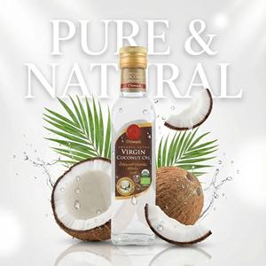 Aceite de Coco Virgen Orgánico Chiwadi 500ml. Aceite Auténtico Tailandés para la Barrera Cutánea, Rico en Vitamina E, Alternativa Natural a la Loción - Product Image 2