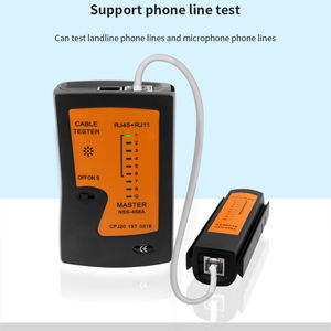 Testeur de câble réseau NSS-468A TISHRIC RJ45 + RJ11, détecteur de ligne, testeur de ligne téléphonique, appareils réseau efficaces - Product Image 5