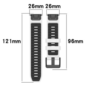 สายรัดแบบสปอร์ตสำหรับ <span class=keywords><strong>Garmin</strong></span> Fenix 8 47mm/Fenix e/ Fenix7 22mm <span class=keywords><strong>Garmin</strong></span> Forerunner 965 <span class=keywords><strong>marq</strong></span>/epix/quatix - Product Image 6