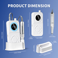 Nouvelle perceuse à ongles portable rechargeable SG722, colorée, 45000 tr/min, haute vitesse, 36W, perceuse à ongles USB, lime électrique pour manucure et pédicure