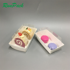 Cajas de papel plegables ecológicas con logotipo personalizado, esponja de papel artesanal de grado alimenticio para pastel, galleta, pan, Donut, Macaron <span class=keywords><strong>Sushi</strong></span> - Product Image 4