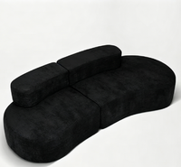 Canapé-lit sectionnel compact pour petit appartement, canapé compressible avec housse amovible et lavable, meubles de salon