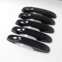 Couvre-poignée de porte de voiture ABS Noir brillant Fabrication d'accessoires automobiles pour Ford Transit Custom 2024 VW T7 VERSION SANS CLÉ