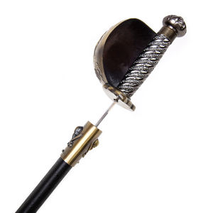 <span class=keywords><strong>Sabre</strong></span> <span class=keywords><strong>de</strong></span> <span class=keywords><strong>pirate</strong></span> <span class=keywords><strong>de</strong></span> la marine européenne et des Caraïbes du XIXe siècle - Élément <span class=keywords><strong>de</strong></span> <span class=keywords><strong>pirate</strong></span> : voilier/ancrage/crâne à os croisés (style d'embout semi-enveloppé) - Product Image 5