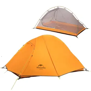 Naturehike Tenda Anti Air Berkemah Luar Ruangan, Tenda Anti Cuaca Ganda, Anti Air, Berkemah, 1 Orang, 3 Musim, Ultra Ringan