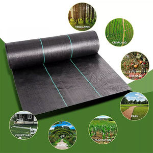 Estera de malezas de plástico agrícola negro a bajo precio de fábrica PP/PE cubierta de suelo tejida servicio de procesamiento de moldes Control efectivo malezas - Product Image 6