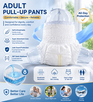 JR AP 3D Couches jetables pour adultes, écologiques, respirantes, en pâte de cellulose douce, avec canal anti-fuites, pour personnes âgées et patients alités