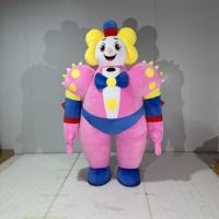 Vente directe d'usine Funtoys : Costume de mascotte gonflable en peluche de clown, poupée en peluche pour marque OEM