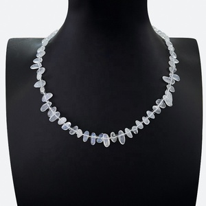 Cuentas de Ágata de Cristal de Piedras Preciosas Naturales, Cuentas de Grava Irregulares de Dientes Largos, Accesorios Multicolores, Collar de Moda - Product Image 5