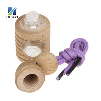 Diffuseur d'arômes naturels en bois à plusieurs niveaux pour voiture, avec cordon de suspension, pour huiles essentielles, désodorisant automobile