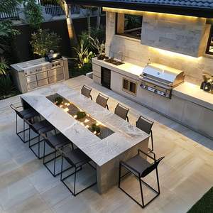 304สแตนเลสในตัวย่างบาร์บีคิวย่างลานสวนวิลล่าย่างบาร์บีคิวก๊าซยืนบาร์บีคิวกลางแจ้ง - Product Image 3