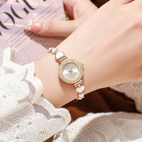 Jam Tangan Quartz Wanita Ramah Lingkungan dari Paduan Logam Berkualitas Tinggi, Elegan, Unik, Wangi, Ukuran Sedang, Mewah, dengan Tali yang Dapat Disesuaikan