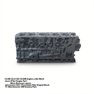 Bloque de Cilindros de Motor C3.3B C3.6 C4.4 C4.64B, Bloque Largo Diésel Original para Micro Mini Excavadora, Pieza Original de Fábrica OEM - Product Image 1