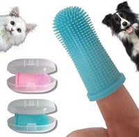 Cepillo de Dientes de Silicona para Perros, Diseño Simple para Limpieza Bucal, Cuidado Dental Canino, Entrega Rápida