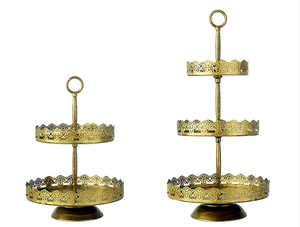 Supporto per <span class=keywords><strong>torta</strong></span> Set di 6 supporto per Cupcake in metallo oro opaco supporto per tavola di <span class=keywords><strong>caramelle</strong></span> per festa di compleanno - Product Image 6