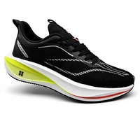Zapatillas Deportivas Extra Grandes, Ultraligeras, Cómodas para Verano, con Placa de Carbono, Malla Transpirable Tipo Palomitas de Maíz