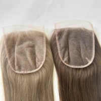 Extensiones de Cabello Humano de Alta Densidad 6*6 en Stock, Cierre de Encaje Transparente, Calidad Premium, Estilo Libre, Paquetes de Cabello a Juego, Marca Privada Personalizada