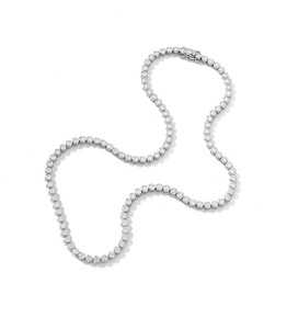 Collana <span class=keywords><strong>Tennis</strong></span> in Moissanite all'Ingrosso, Catena 3mm 0.1ct Bubble VVS1 con Certificato GRA, <span class=keywords><strong>Gioielli</strong></span> in Argento 925 per Donne, Uso Quotidiano - Product Image 5