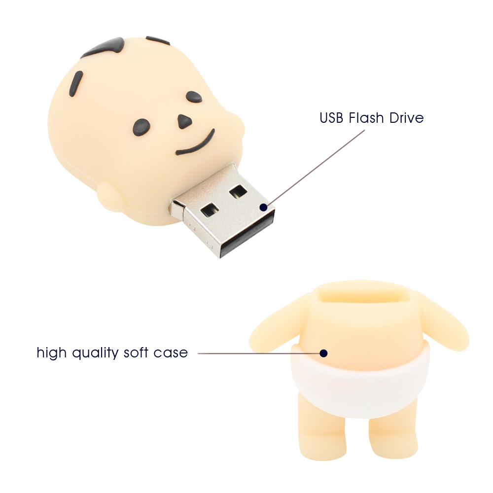 Del bambino di Figura del USB Flash Drive 2GB 4GB 8GB 16GB 32GB thumb stick cartoon