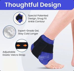 Practical High-quality Customized Cold Therapy Compressed <b>Ice</b> <b>Packs</b> 26 X 16 CM, Suitable for <b>Ankle</b> and Heel Cold Therapy - Product Image 2