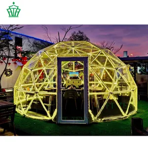 Прозрачная купольная палатка Igloo для ресторана, 4 м