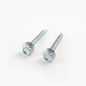 <span class=keywords><strong>Tornillos</strong></span> Autoperforantes de Acero al Carbono 1022 para Techos Metálicos, Fabricados en China, con Cabeza Hexagonal y Zincado Blanco, Arandela EPDM para Paneles Sándwich - Product Image 4