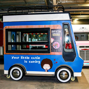 Remolque de Comida Móvil de Fibra de Vidrio y Acero Inoxidable, Totalmente Equipado, para Venta de Comida Rápida, Helados, Hot Dogs, Papas Fritas y Otros Aperitivos - Product Image 1