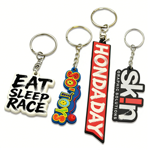 Personalized 2D Effect Soft PVC Keychain Offset Printing Rubber Pendant for <b>Backpack</b> Party Souvenir Gifts - Product Image 4