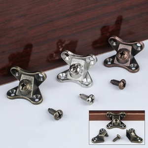 Alloy Iron Steel 90 Degree <b>Corner</b> L Shape <b>Bracket</b> Combining <b>Plastic</b> Cabinet Wood Furniture Joint Removable Butterfly Connector - Product Image 5
