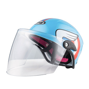 Casque de moto rétro pour enfants avec visière et lunettes de protection, casques de vélo, casques de cyclisme, patins à roulettes, casque de skateboard pour garçons et filles - Product Image 6