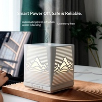 Diffuseur d'aromathérapie, vaporisateur de parfum, humidificateur, huile essentielle, bruit blanc, veilleuse, ultrasonique, capacité de diffusion de 200 ml