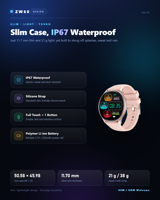 Montre connectée AMOLED 1,43 pouces BT5.2 IP67 avec mesure de la pression artérielle et du rythme cardiaque, 100 modes sportifs, 38g, bracelet magnétique en gel de silice pour la randonnée en extérieur