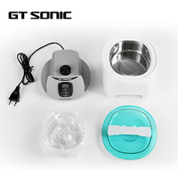 Pembersih Ultrasonik Perhiasan Elektrik GT-U4 750ml Tangki Baja Tahan Karat SUS304 Kontrol Sentuh 40kHz Timer Digital 1 Tahun
