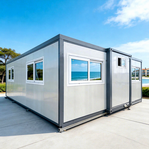 Conteneur habitable extensible 20Ft 30Ft 40Ft, pliable en 1 heure, 3 4 5 chambres, maison mobile empilable moderne, MOQ 1 ensemble échantillon - Product Image 1