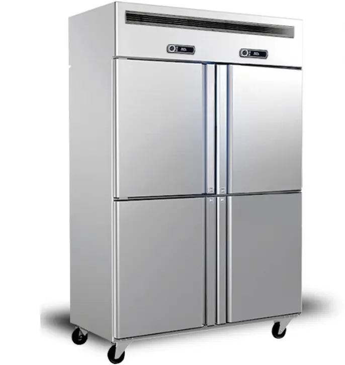 Лучшее качество, низкая цена, коммерческий холодильник, четырехдверный коммерческий кухонный холодильник на продажу