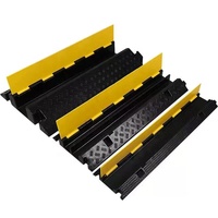Protecteur de câble flexible en caoutchouc pour intérieur et extérieur, 1 canal, durable, rampe de sécurité, câbles, cache-câble d'alimentation