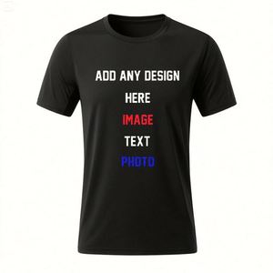Quick Dry Polyester T <b>Shirt</b> Custom Logo Design Personalized Print Moisture Wicking Comfortable Casual Sports Uniforms - Product Image 4