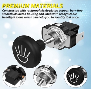 Golf giỏ hàng chuyển đổi đèn pha đẩy kéo loại 12 Volt phổ ánh sáng chuyển đổi nút cho Câu lạc bộ xe - Product Image 4