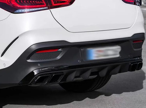 Difusor trasero estilo GLE63 con puntas negras plateadas para BENZ X167 GLE <span class=keywords><strong>AMG</strong></span> 2019-2022 - Product Image 4