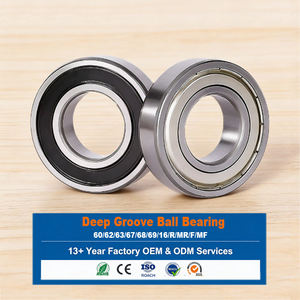 จัดส่งฟรี ผู้จัดจำหน่ายลูกปืน ลูกปืนเม็ดกลมร่องลึก ไฮบริดเซรามิก ซีลหลากสี ลูกปืนฮับสเก็ตบอร์ด 6204 2RS - Product Image 1