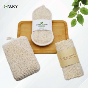 <span class=keywords><strong>Set</strong></span> da <span class=keywords><strong>bagno</strong></span> con logo personalizzato, tra cui spugna e guanti esfoliazione spugna Scrubber, pulizia profonda naturale <span class=keywords><strong>Set</strong></span> di stoffa luffa - Product Image 1