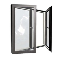 Ventanas de Aluminio con Doble Acristalamiento, Aislamiento Térmico y Acústico, Estilo Francés, Personalizadas, Grandes, Resistentes a Tormentas, para Casa