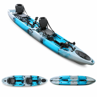 Yacht de pêche sportif biplace à double propulsion, avec pédales et moteur électrique à utilisation simultanée, en HDPE, vente en gros