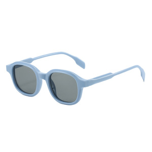 TR8061 Retro Polygonal <b>Sunglasses</b> For Women UV400 Protection <b>Small</b> <b>Frame</b> Street Style Fashionable Black TR Material - Product Image 5
