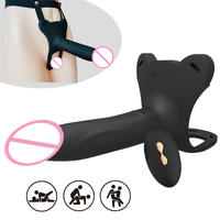 Harnais de pénis réaliste en silicone portable télécommandé, pantalon pénis pour hommes