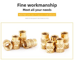 Inserts filetés en laiton à fusion à chaud M3 M4 <span class=keywords><strong>M5</strong></span>, écrous filetés à rainures, inserts encastrés - Product Image 4