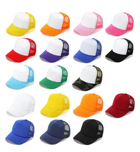 2024 New Fashion Embroidery Sublimation Hat Outdoor Sports Baseball Cap Mesh Otto Foam Trucker Hat Camouflage Caps For Man