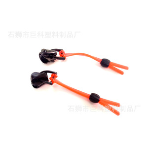 Tiradores de cremallera Jk de plástico transparente rojo de doble cabezal para bolsas de ropa, ropa de hogar, juguetes, embalaje de prendas y regalos - Product Image 2