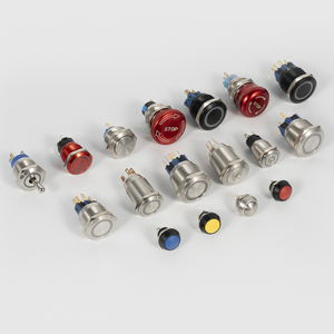 Interrupteur à bouton-poussoir momentané en laiton IP65 de 22 mm, 1NO NC, avec capuchon de borne verrouillable - Product Image 4